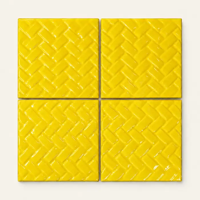 Petatillo / Liso Amarillo Ceramico
